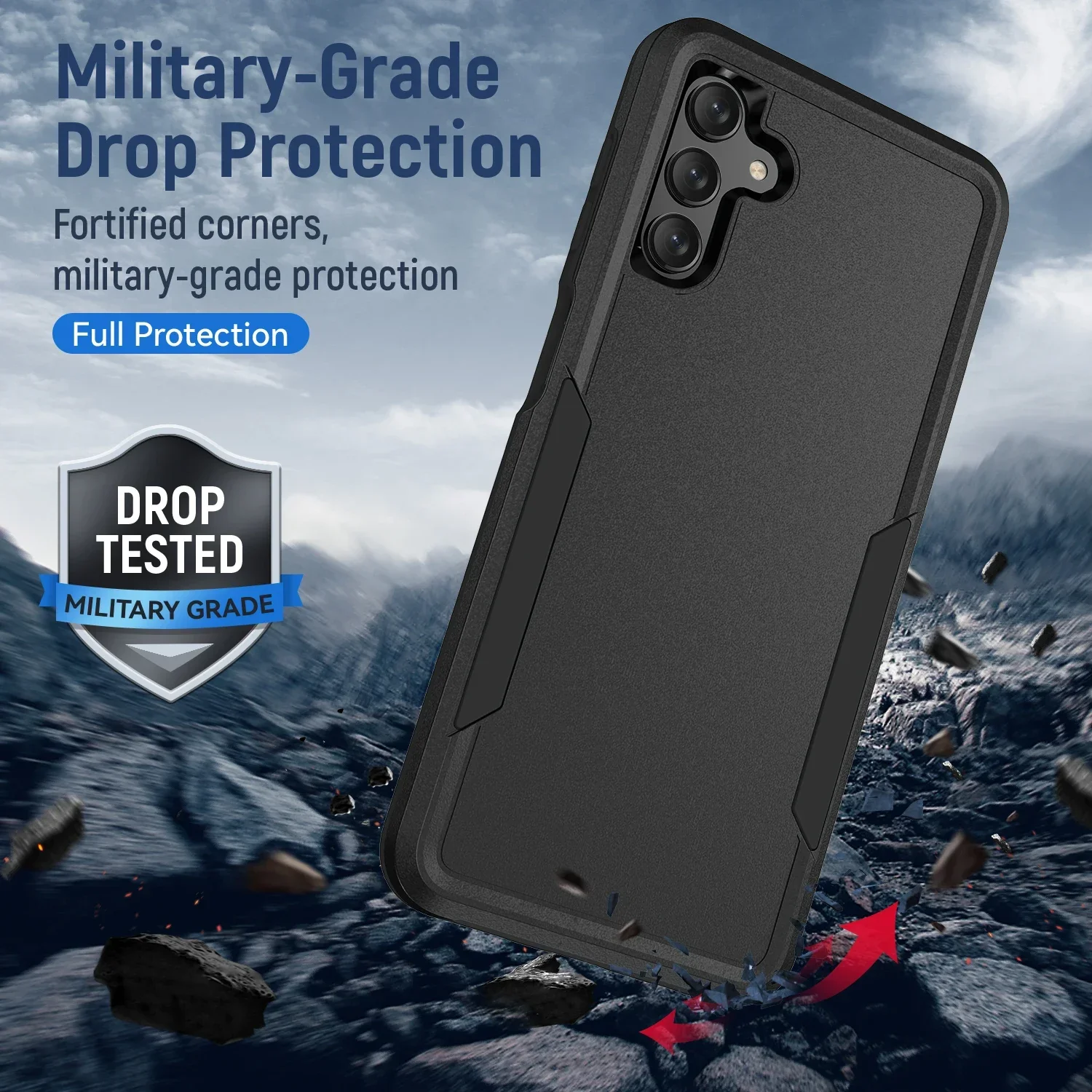 Funda dura y fuerte para Samsung Galaxy, carcasa a la moda para modelos A13, A16, 5G, A54, A14, A55, A35, A53, A52, A15, S24, S23 Ultra, S22 Plus, S20, S21 FE
