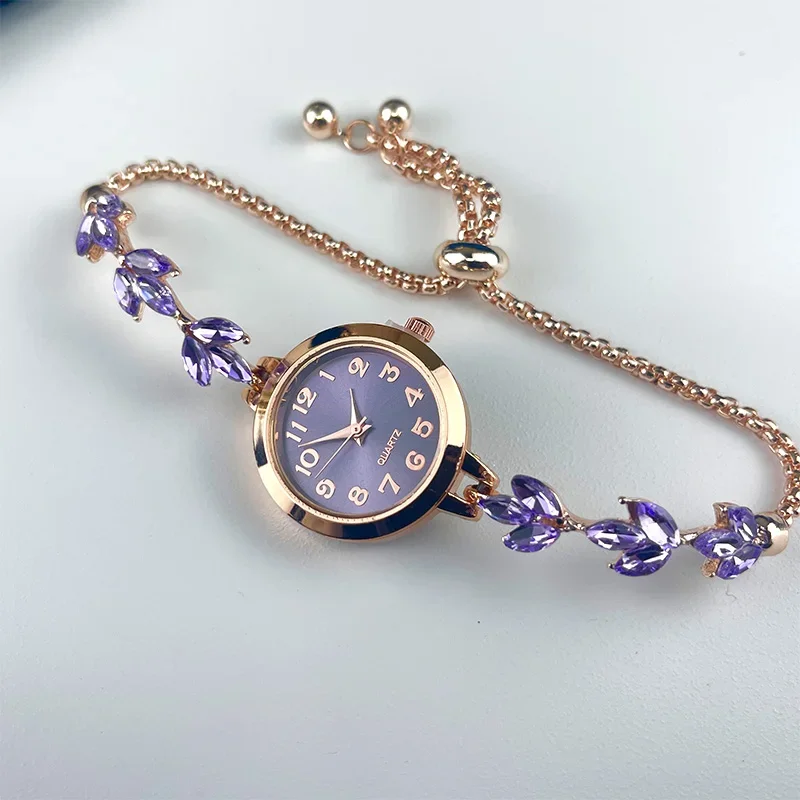 Eleganckie zegarki damskie luksusowe z bransoletką z cyrkoniami zegarek kwarcowy Reloj Mujer zegarek dla dziewczyn prezent (bez pudełka)