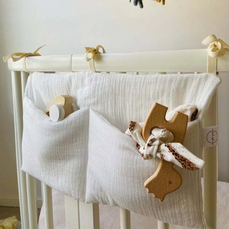 Mới Di Động Giường Cũi Em Bé Túi Lưu Trữ Đa Năng Sơ Sinh Tủ Kê Đầu Giường Lắp Ghép Nhà Tổ Chức Cho Trẻ Em Cho Bé Chéo