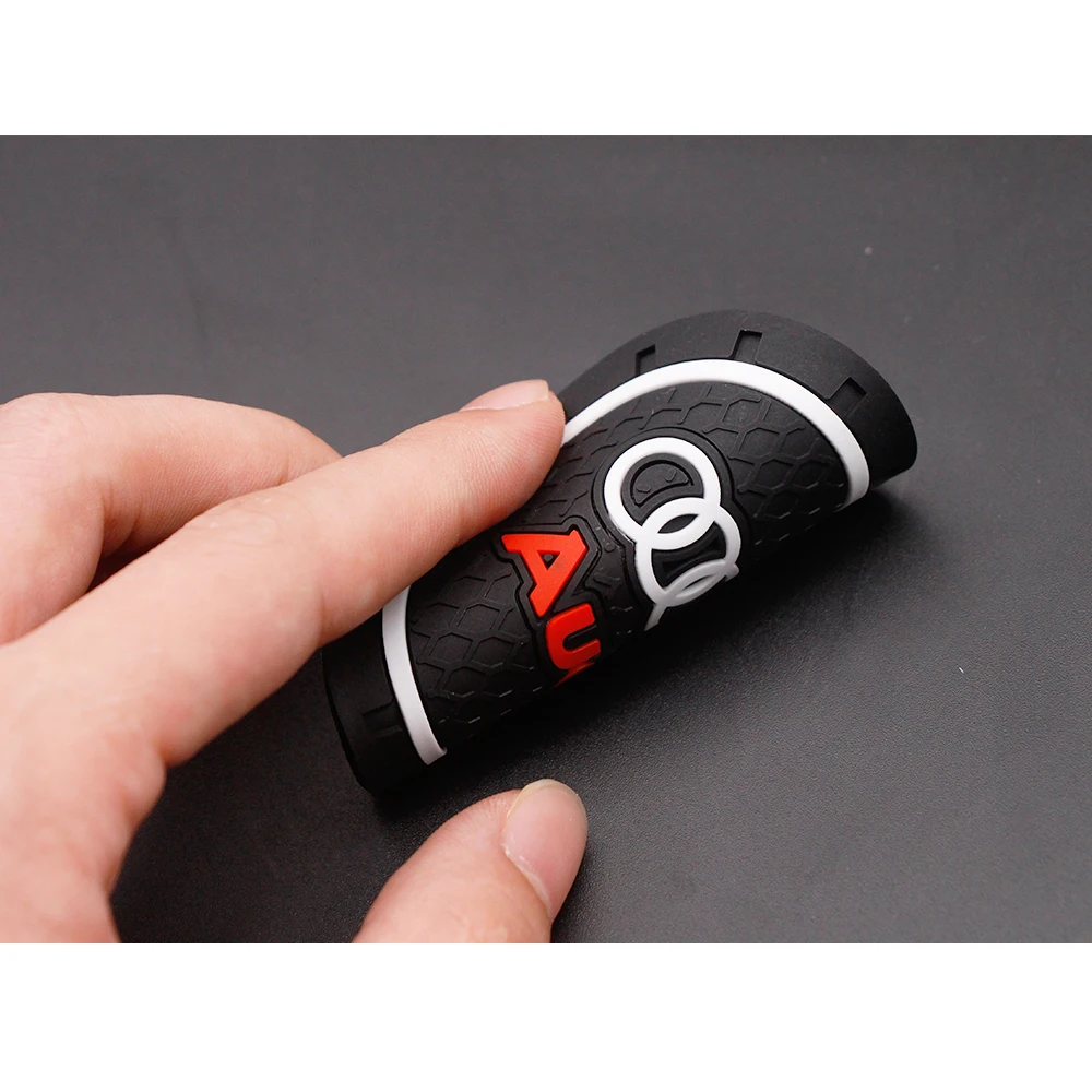 1/2 Uds. Portavasos para coche, accesorios de fibra de carbono, posavasos de agua para Audi a3 a4 a5 a6 a7 a8 Q3 Q4 Q5 Q6 Q7 b8 b6 c6 8p