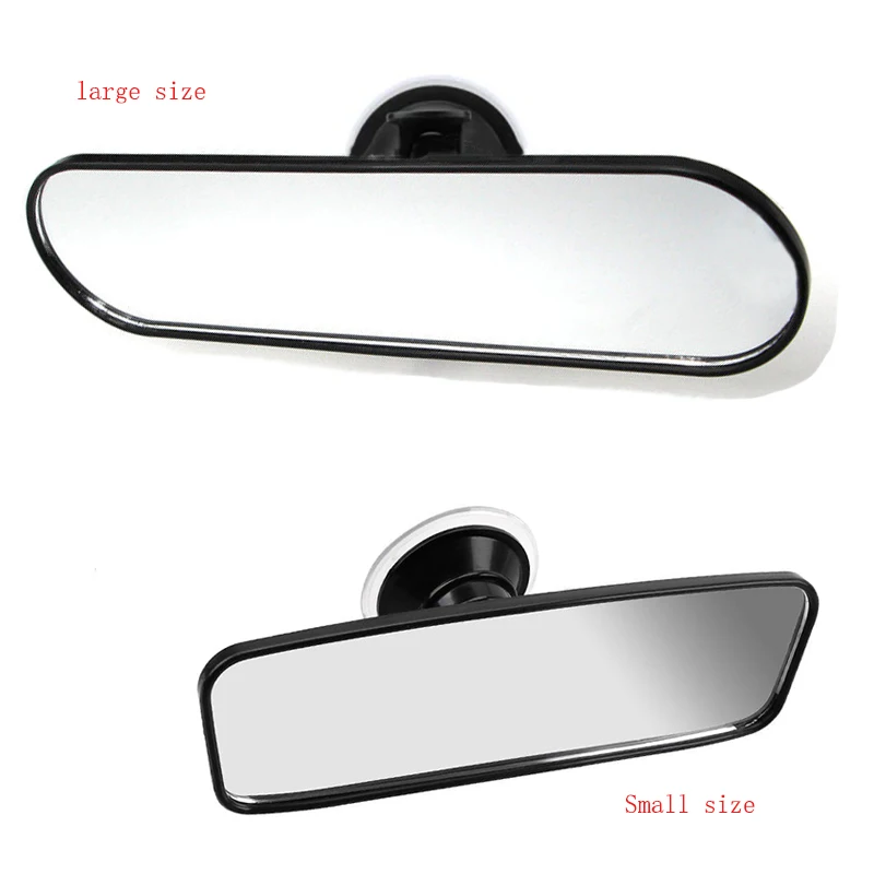 Espelho retrovisor interior do carro espelho retrovisor grande angular 360 °   Gire acessórios automotivos universais com ventosa ajustável