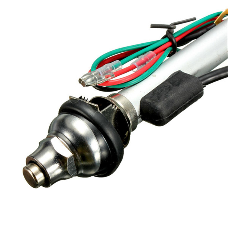 AM FM トランスミッターアンテナ電気アンテナ自動伸縮式外装車両アクセサリー 12V カーラジオオーディオユニバーサル