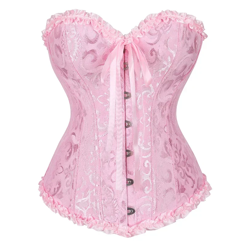 Corsé Vintage por encima del busto para mujer, Tops góticos victorianos con cordones, corpiño deshuesado, ropa moldeadora, corsé moldeador de cintura adelgazante