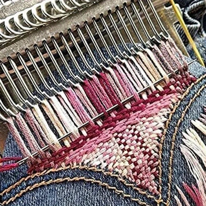 Diy Kreative Flechten Flicken Maschine Hand Stricken Holz Geschwindigkeit Weve Typ Kleine Webstuhl Werkzeug Nähen und Stricken Webstuhl