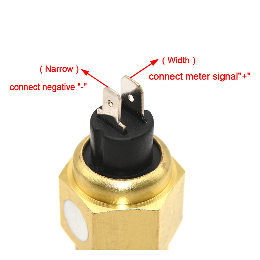 Sensor universal de temperatura da água 3/8npt 1/2npt vdo medidor vdo sensor de temperatura da água 14mm 17mm 21mm para carro caminhão barco