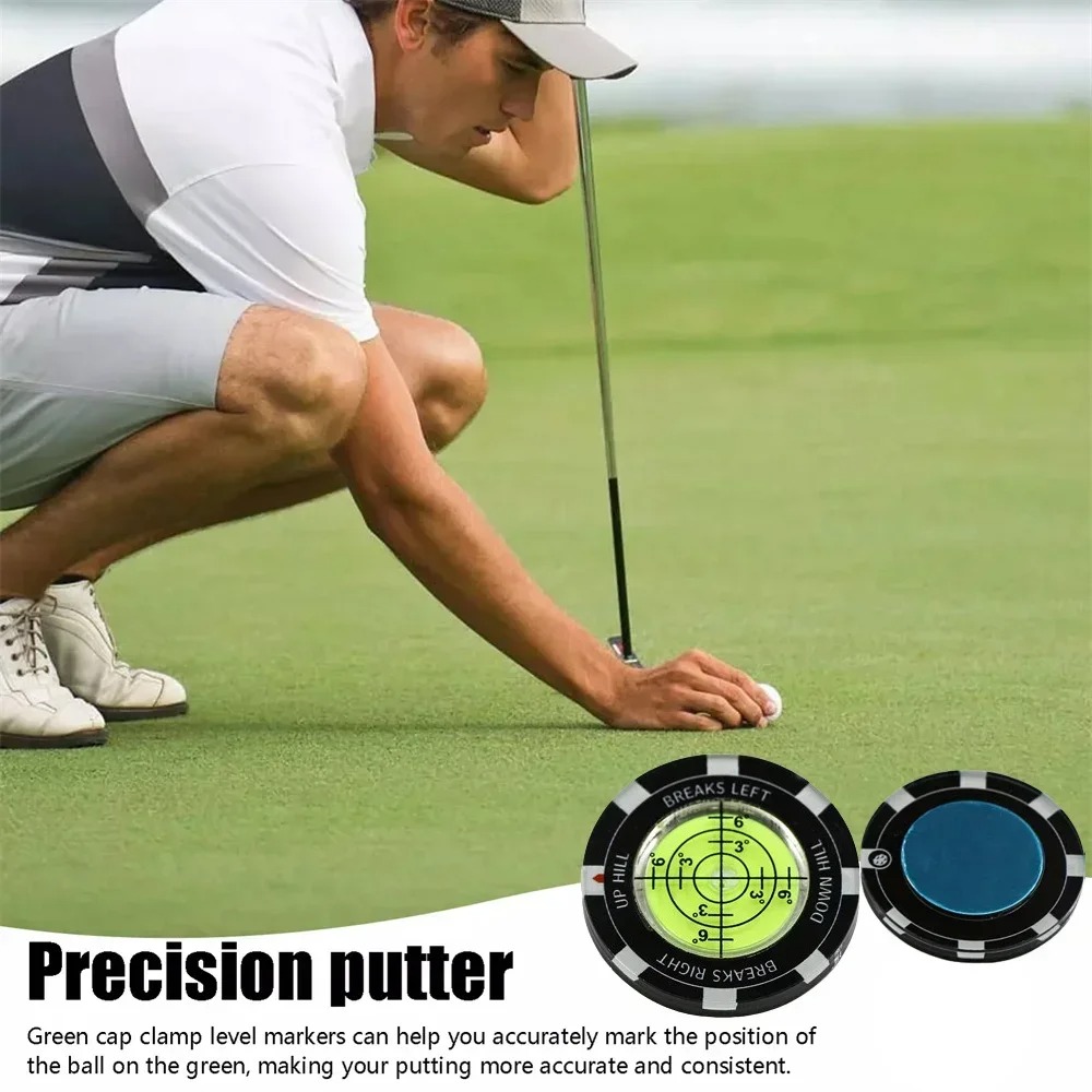 Golf Putt Ball Marker High Precision Round Green Reader Golfing Putting Aid Golf Slope Putting Reader 1PC JJ024