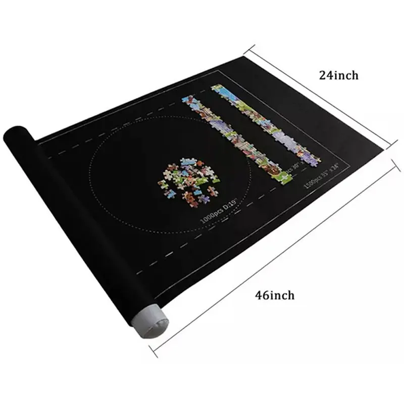 Puzzles Mat Jigsaw Roll Felt Mat Play mat Puzzles Blanket For Up to 3000 Pieces Puzzle Accessories Portable Travel Storage bag