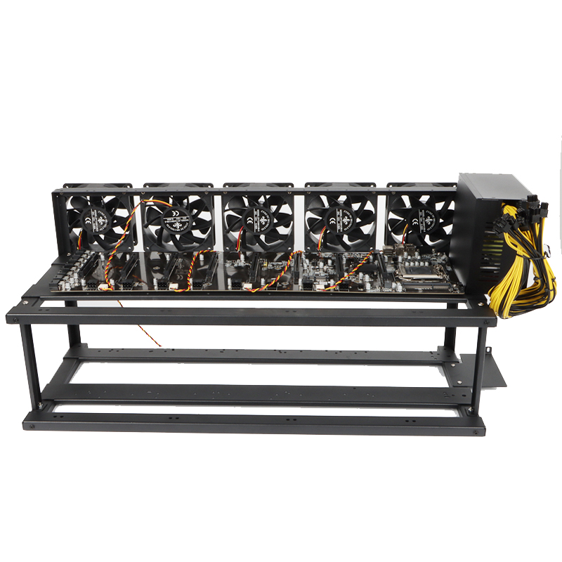 In Stock 8 GPU Computer ATX Server Case With 1800W 2500W 3600W Power Supply for Rtx 3060 3070 3080 3090 90hx 170hx Graphics Card