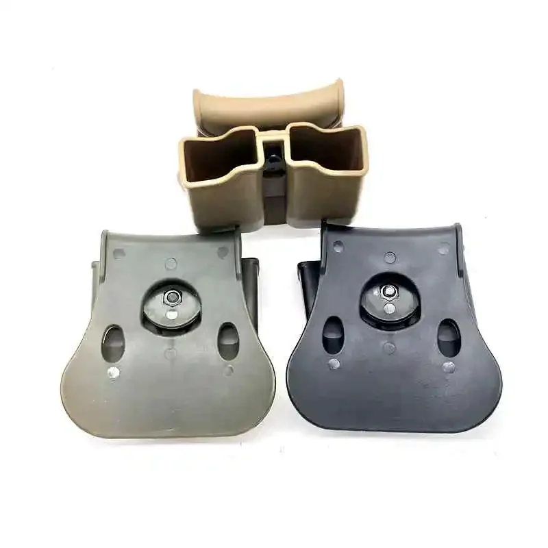 Portarrollos doble Universal 9mm.40 Mag funda para Glock 17 Beretta M9 M92 USP Paddle Magazine bolsa