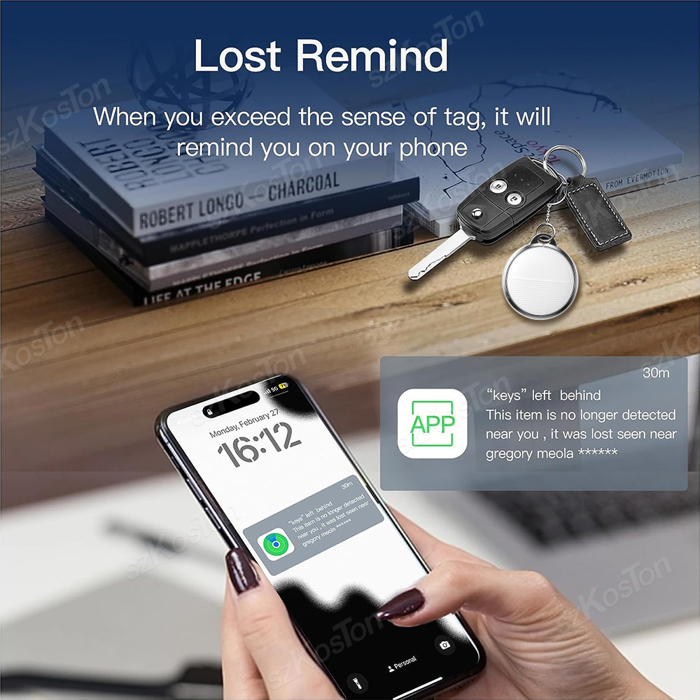 Smart Key Finder Locator GPS Tracking Device Bluetooth-compatible For  Anti-Lost Tag Alarm Reminder Work With Apple Find My