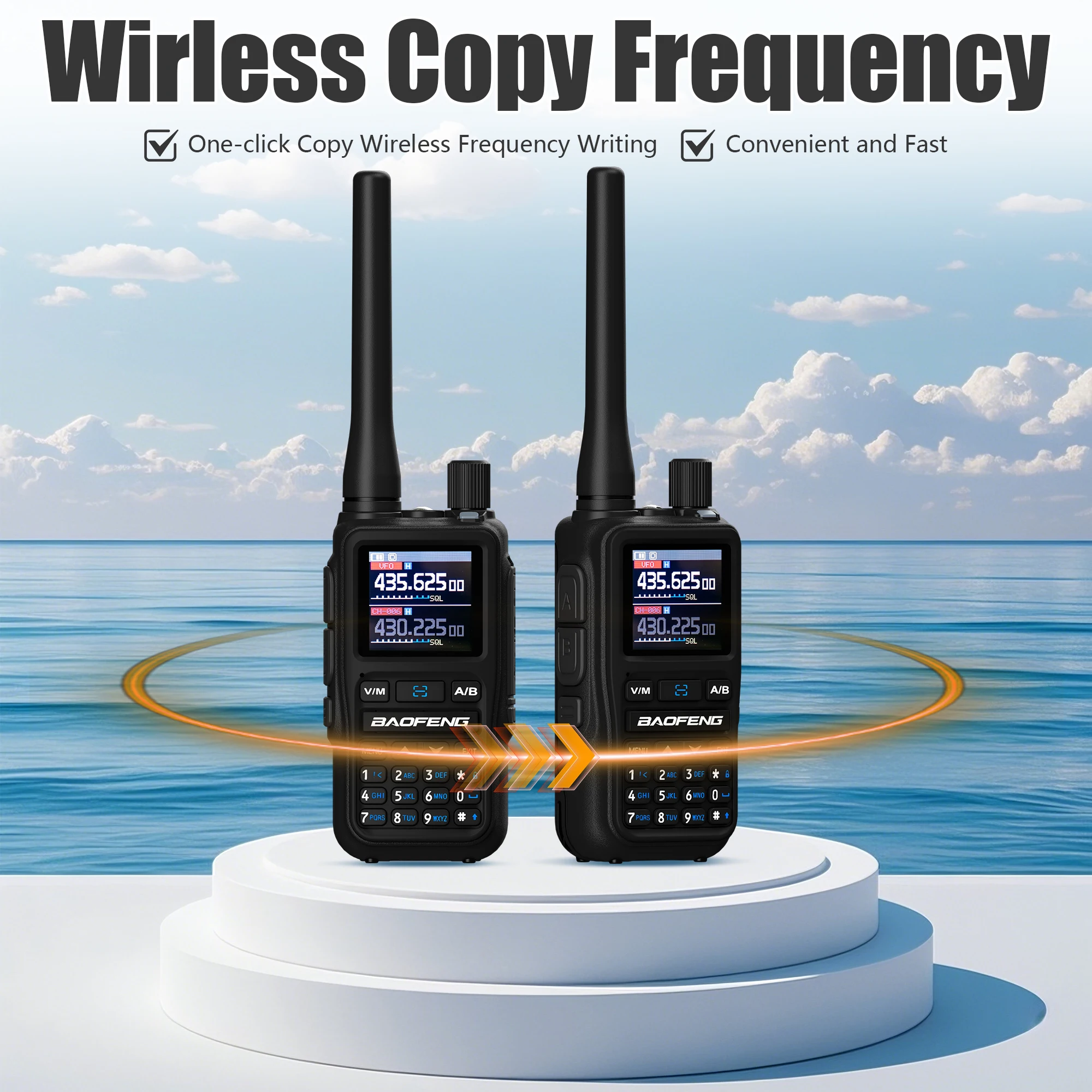 1/2/4PCS Baofeng UV-5R Mini Radio bidirezionale Programmazione Bluetooth Multi Band Frequenza di copia veloce Doppio PTT Tipo-C 999CH Colore nero