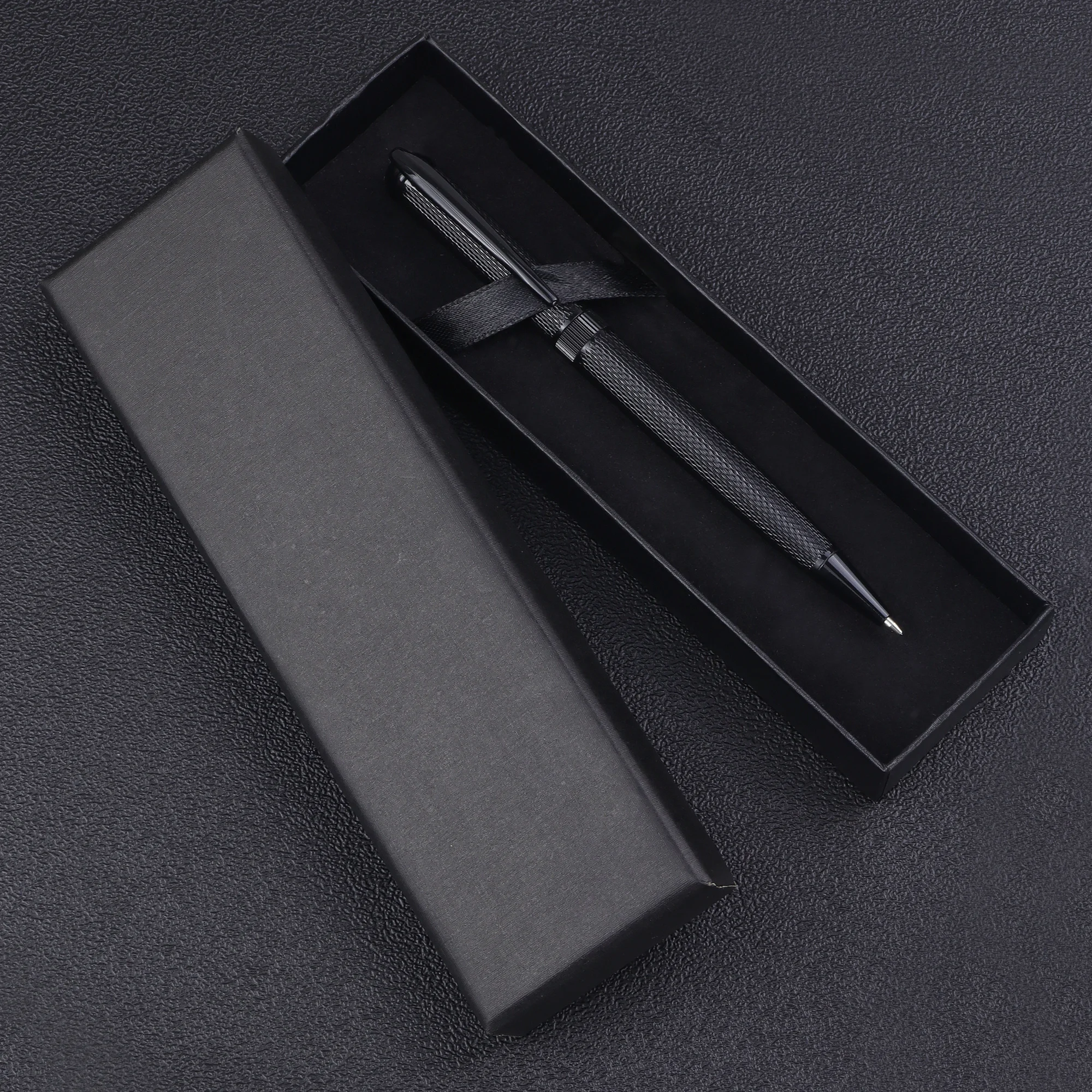 1, luxuriöses, modisches Kugelschreiber-Set – stilvolles Design – starkes Design, ästhetisch, perfekt zum Verschenken in einer Geschenkbox – schwarze Tinte