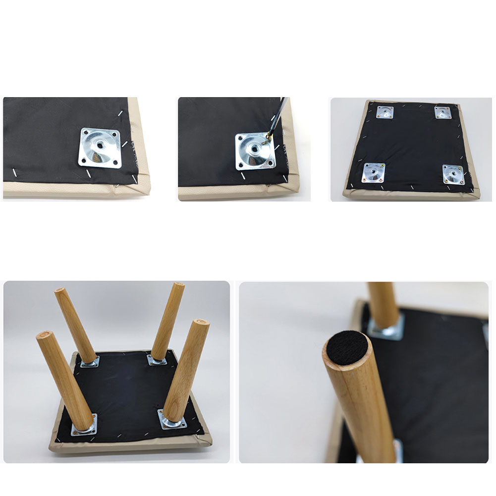 4ชิ้นขาเฟอร์นิเจอร์โซฟาขาสกรูไม้ล้วนขาตู้ขาโต๊ะไม้ชิ้นส่วนเฟอร์นิเจอร์บ้านชั้นป้องกัน