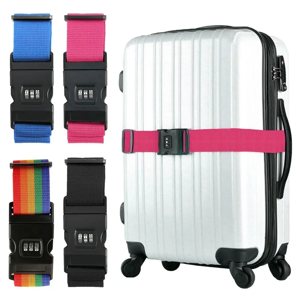 Verstelbare bagageriemen Sterk elastisch Extra veiligheid Reiskoffer Bagage Bagage Veiligheidsriemen Stropdasriem Handbagage