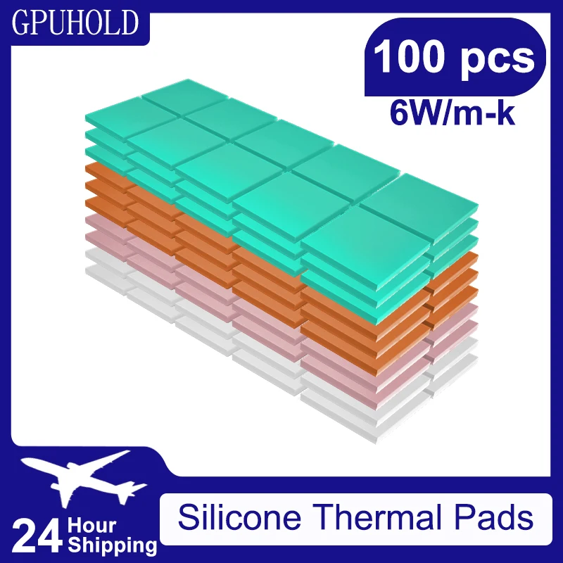 Thermal Conductive Silicone Pads M.2 SSD NVMe NGFF Thermal Pad for PC Laptop PlayStation5 Ps5 Heatsink/GPU/CPU/LED Graphics Card