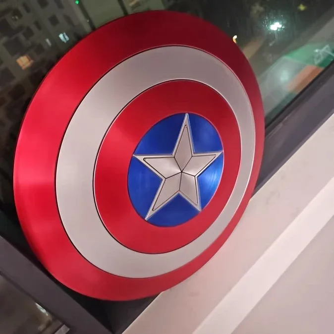 60cm Marvel Captain America Superhero Shield Premium Version Model Peripherals Cosplay Props Collect Decorative Gifts Toys Kids