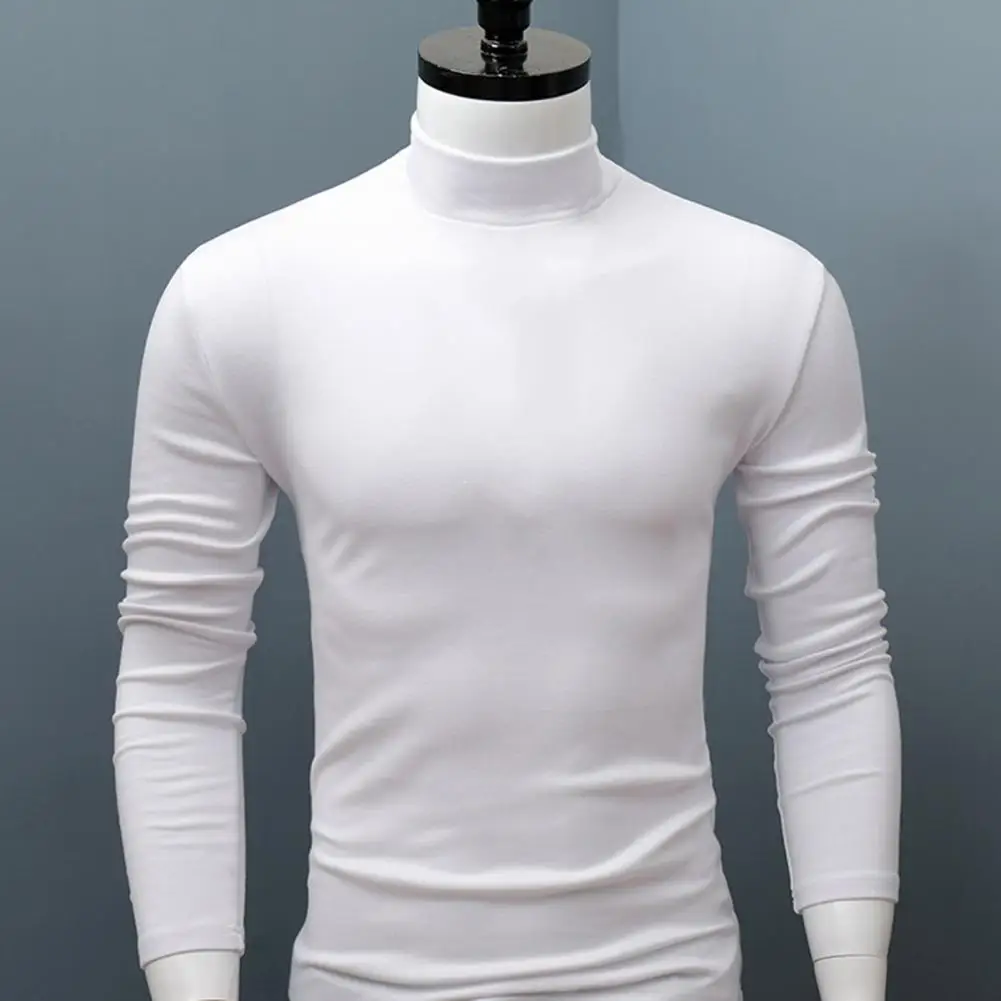 Heren overhemd Casual basisshirt Zweetabsorptie Alle match Lange mouw Halfhoge kraag Herfstoverhemd Effen kleur Herenoverhemdblouses