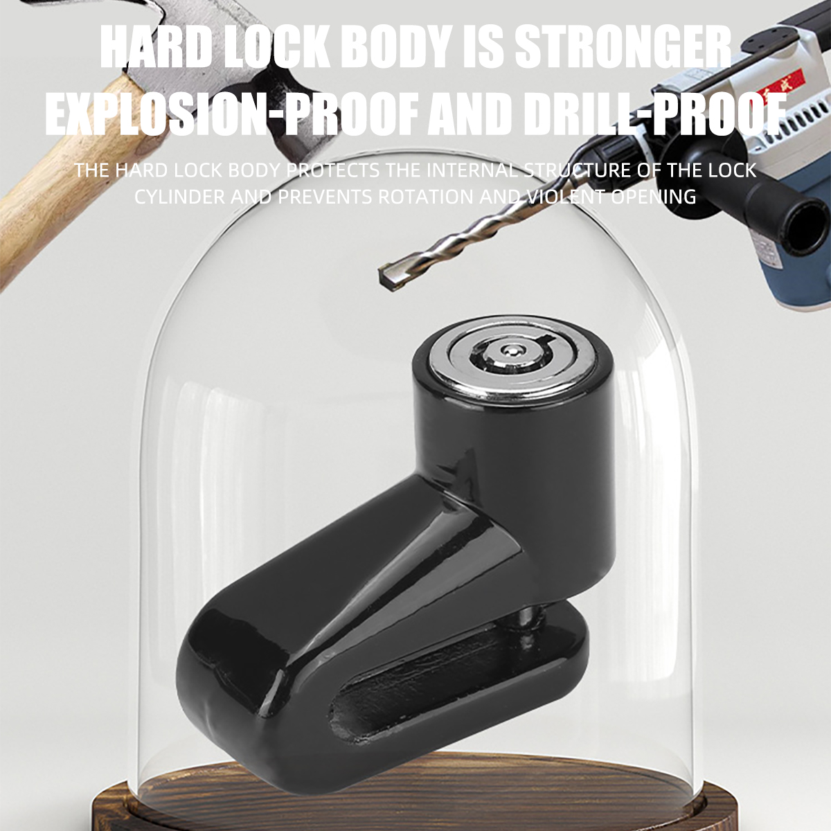 Bike Wheel Disc Brake Lock Safety Antitheft Lock for Motorcycle Scooter Disc Brakes Wheel Locker Motorcycle Accessories