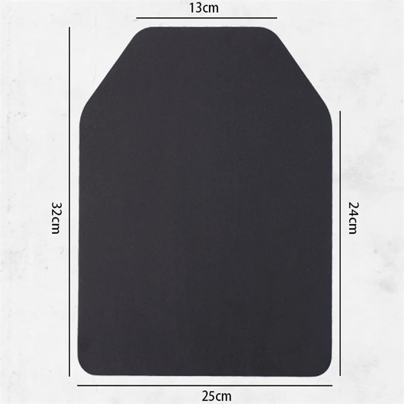 Zlangsports 2 pezzi Gilet tattico Pad Airsoft Paintball CS Gioco Gilet protettivo Piastra portante Cuscino nero