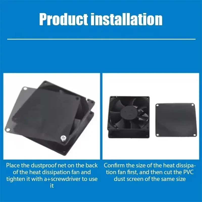 1M PC Chassis Koeling Stof Mesh PVC Netto Guard Fan Cover Stoffilter Netwerk Netto Case Stofdicht Netto cover voor Computer