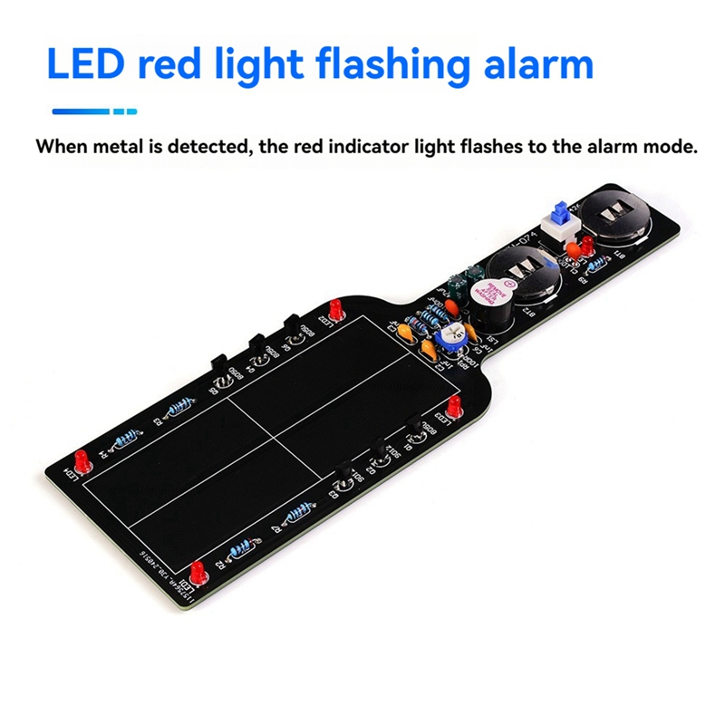 Diário diy detector de metais eletrônico kit diy simples localizador de metais peças soltas conjunto placa de circuito fazendo kit prática de solda