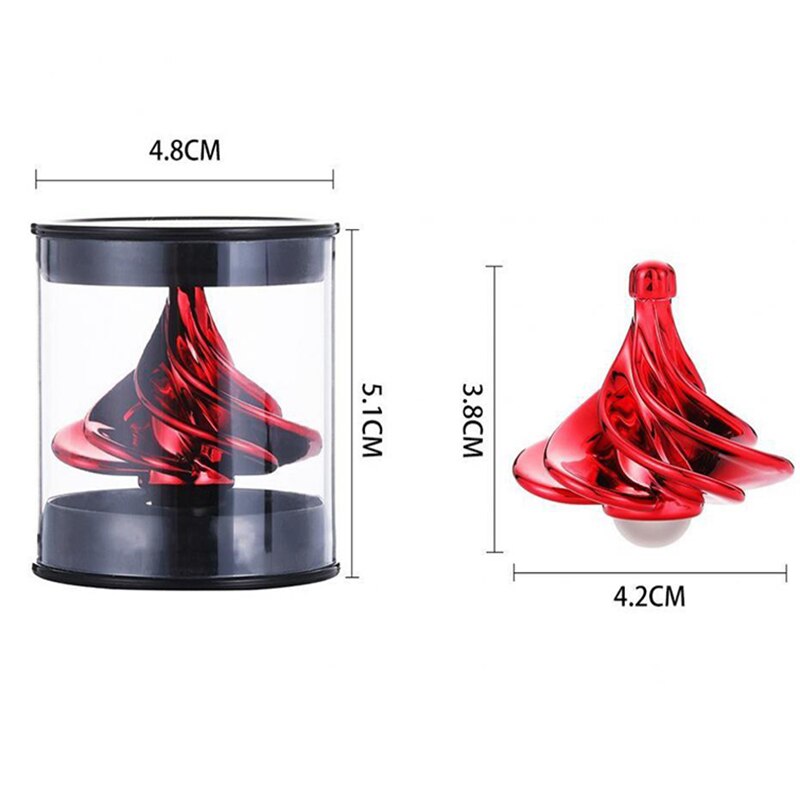 1 Stuks Speelgoed Pneumatische Gyro Draagbare Vingertop Decompressie Desktop Speelgoed Wind Roterende Multicolor Gyro Kinderen Cadeau