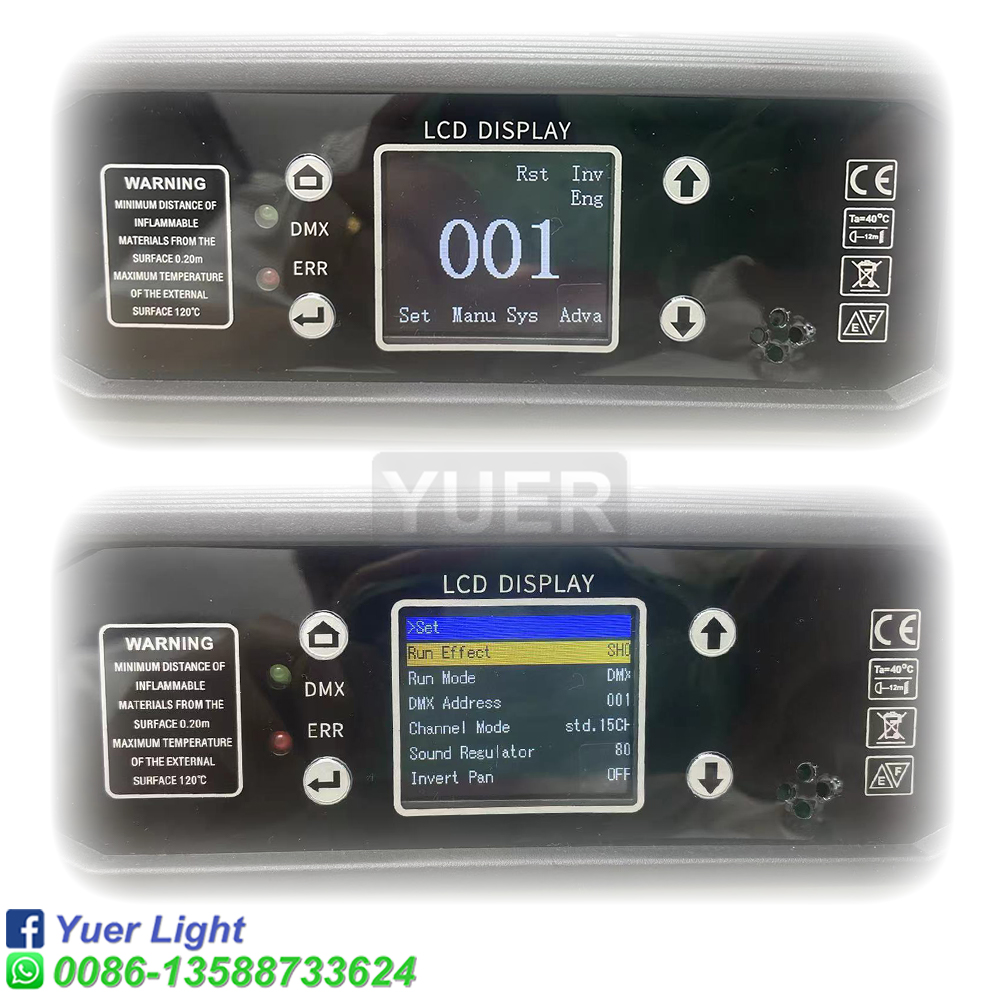 2 unids/lote 200W luz LED con cabezal móvil con haz de anillo + punto + 18 prismas giratorios + efecto arcoíris Dmx efecto de luz de escenario Disco Dj