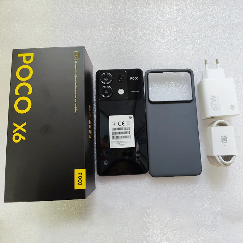 POCO X6 5G versión Global Smartphone Snapdragon 7s Gen 2 120Hz flujo AMOLED pantalla 64MP cámara con OIS 67W Turbo carga NFC