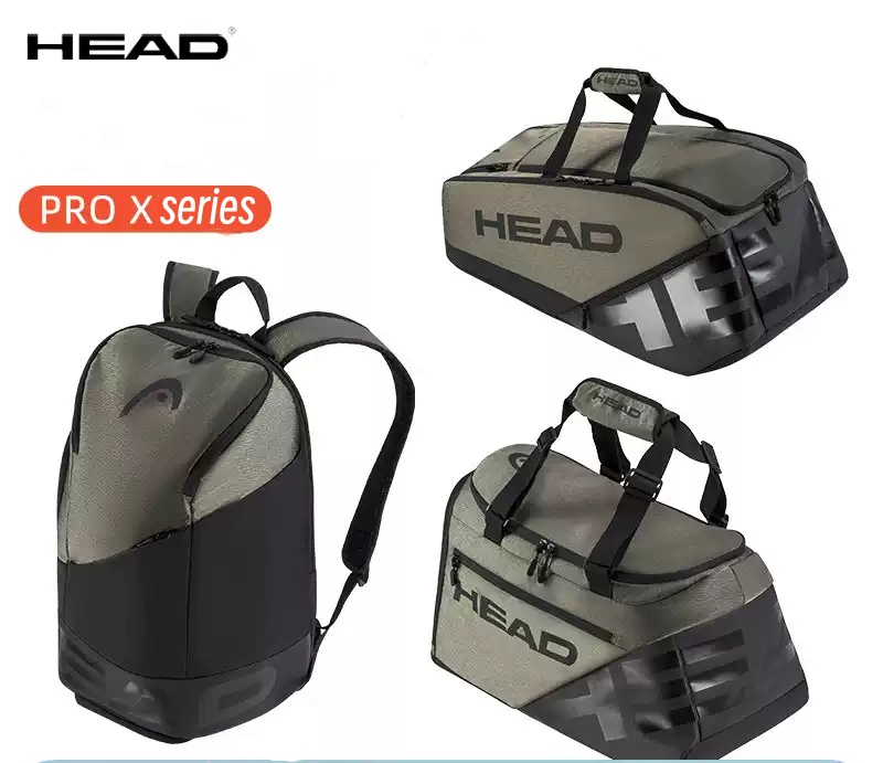 Cabeça prox série raquete de tênis saco grande capacidade mochila raquete saco de esportes saco de viagem saco de raquete de tênis com compartimento de sapato