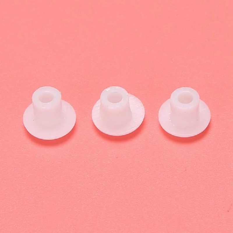 Promozione! Coperchio a vite in plastica a forma rotonda coperchio bianco 50 pezzi per foro diametro 5mm