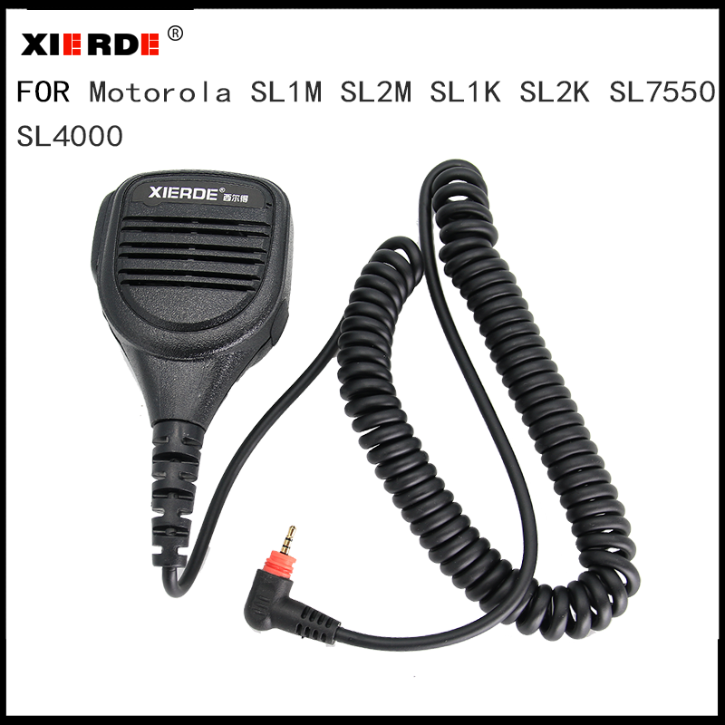 XIERDE スピーカーマイクモトローラ SL1M SL1K SL1600 SL300 SL7500 SL400 SL4000 SL7550 TLK100 双方向ラジオマイク