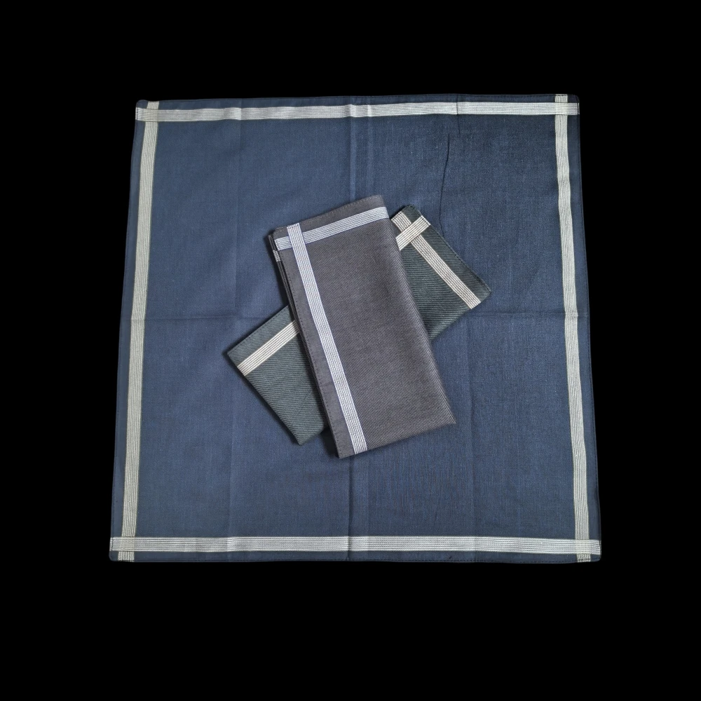 Dünner Sensor, 3-teiliges Gentleman-Taschentuch-Set aus reiner Baumwolle, schlichtes Satin, Anzugtaschentuch, weich, Gentleman43 cm/16,9 Zoll