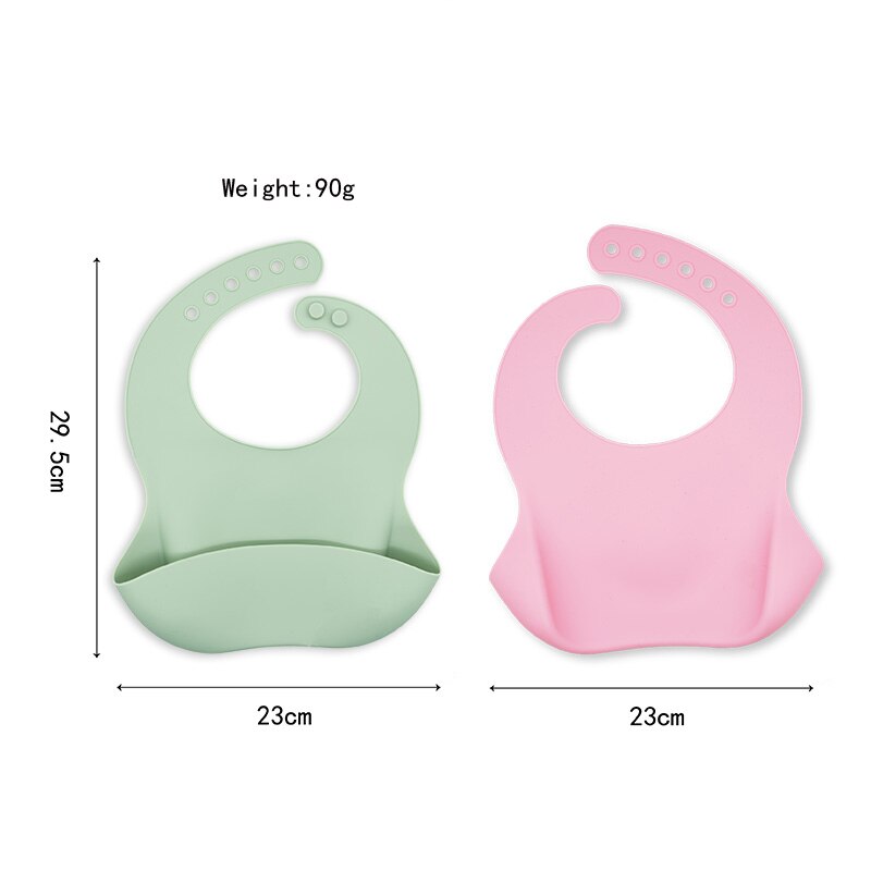 Waterdichte Slabbers Babyspullen Leuke Cartoon Dierenprint Kinderslab Meisje Jongen Verstelbare Zachte Siliconen Slab Babyvoeding Spullen