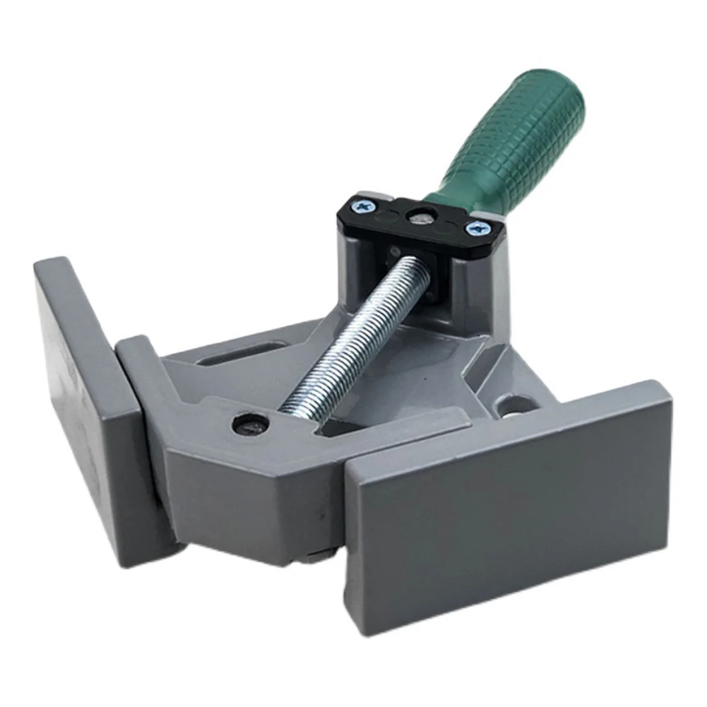 Wood Working Jigs Single Handle Right Angle Clip Clamp Aluminum Alloy Adjustable Swing Jaw for Welding Woodworking Photo Frame