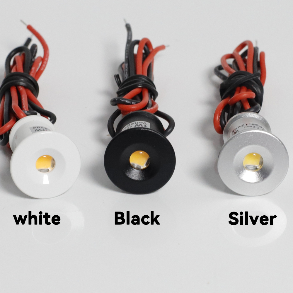 Mini-LED-Strahler, Einbau-Downlight, dimmbares Downlight, Deckenleuchte, Vitrine-Display-Beleuchtung, 1 W, DC12 V, 15 mm Ausschnitt, IP65