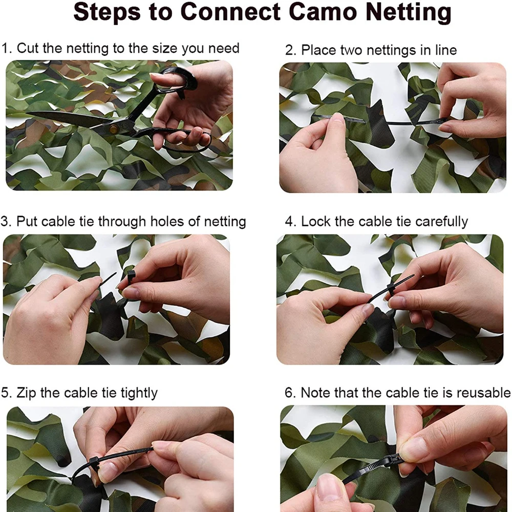 Bulk Roll Sonnenschirm Camouflage Mesh Netze Schatten Segel für Jagd Camping Schießen Militär Thema Party Dekorationen