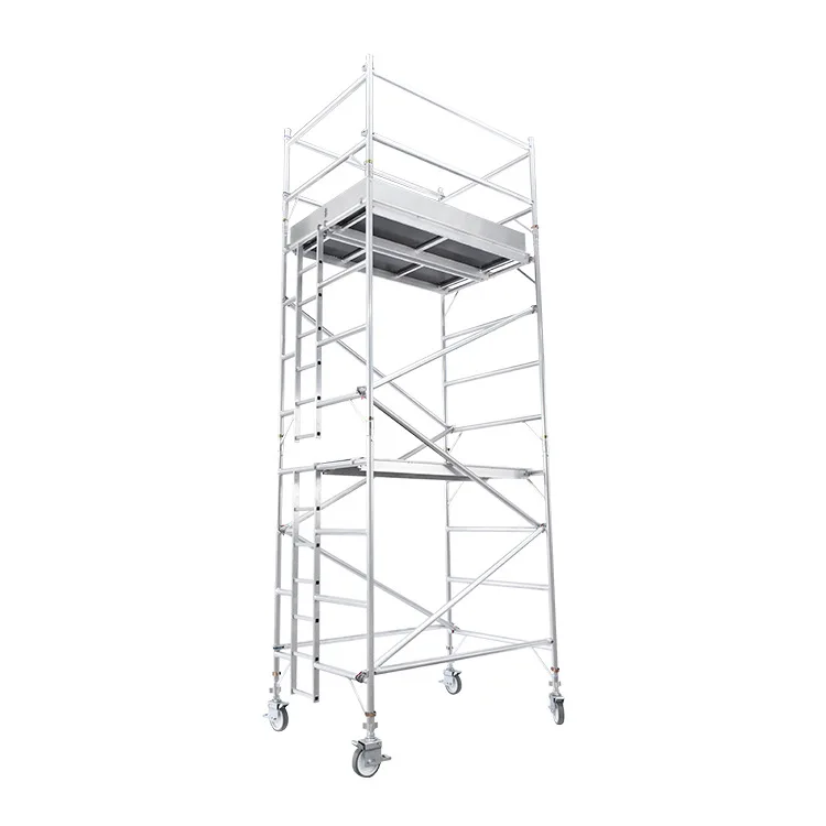 Steel Scaffolding Ladder Scaffolding Mobile Construction Tubular Welded Walking Frame Adjustable Galvanized Scaffolding
