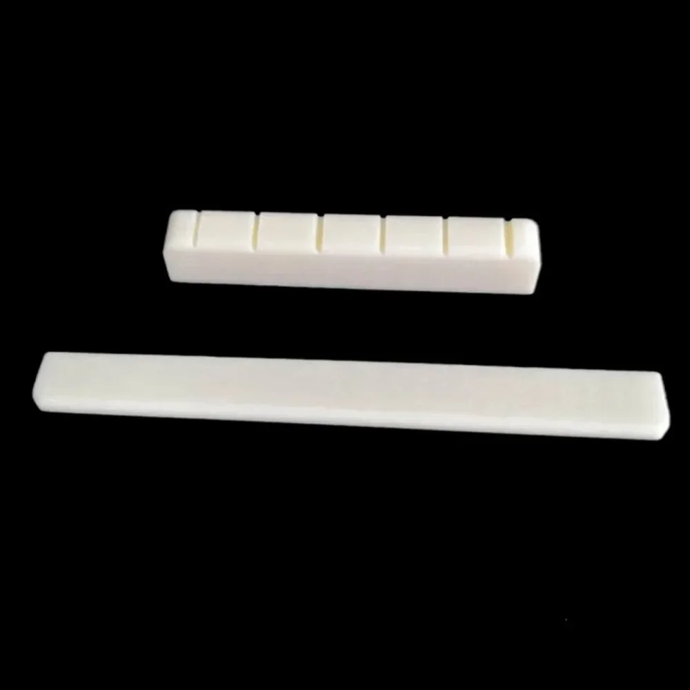 1PC 6-series guitar nut saddle bone classical guitar bridge saddle or nut white bone bridge replacement parts real bone