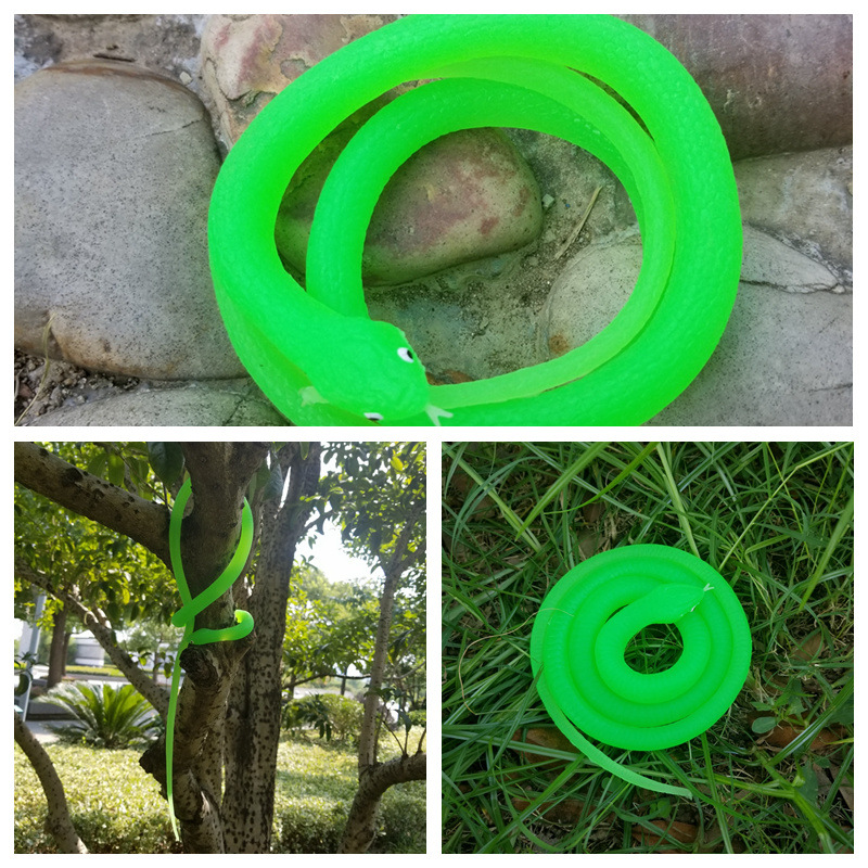 สนุกจําลองยางนุ่มของเล่นงู Prank Props ความแปลกใหม่งูปลอมเด็กฮาโลวีนของเล่นของขวัญวันเกิด