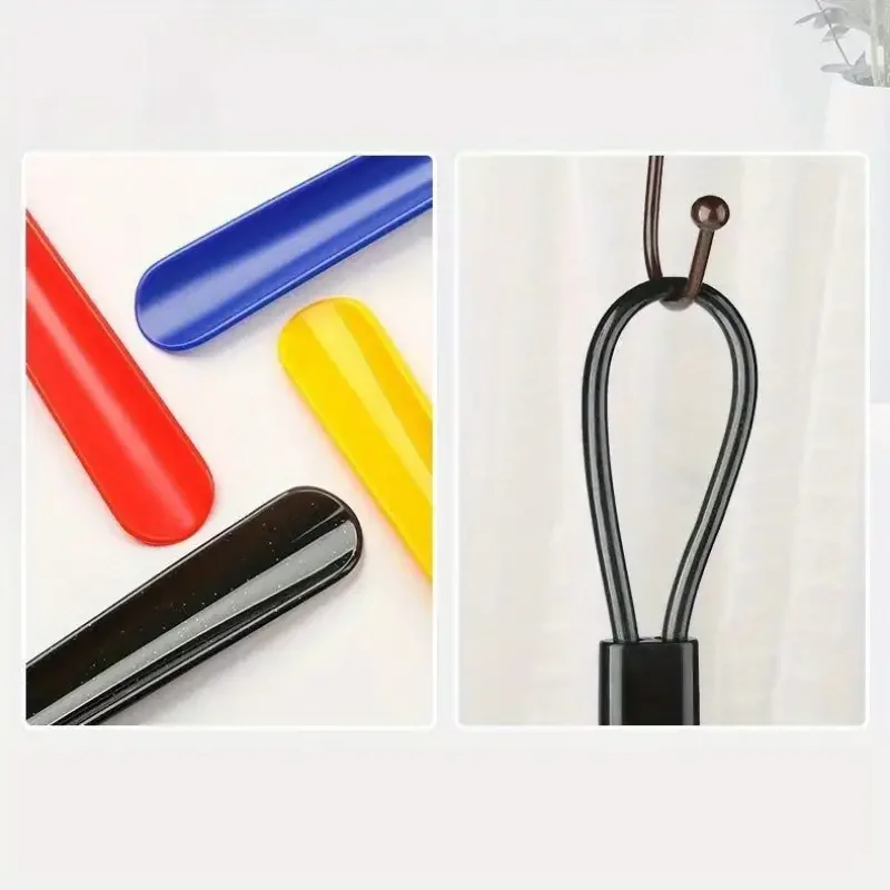 Cuernos de zapatos de plástico flexibles Extra largos, no requieren doblar, cucharas de zapatos duraderas para mujeres embarazadas que usan asistentes de zapatos, 1 ud.