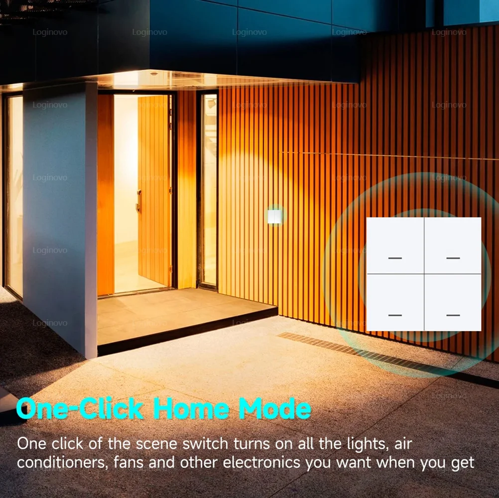 ZigBee Scèneschakelaar 4-voudig 12 scenario Draadloze drukknopcontroller Batterijaangedreven Smart Life Tuya APP Domotica