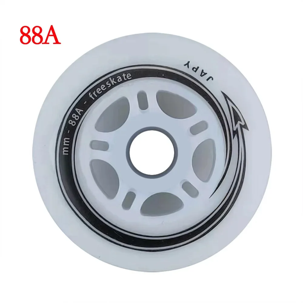 8 Stuks Japy Inline Skate Wielen 85a 88a 90a Hardheid 72 76 80Mm Slalom Glijdende Rolschaatsen Banden Voor Seba Powerslide Patines
