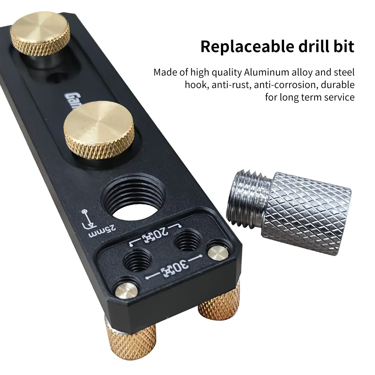 Aluminum Profile Track Drill Guide for Vertical Puncher for 20#30#40# Aluminum Profiles, With Sliders and M6 Countersunk Step Dr