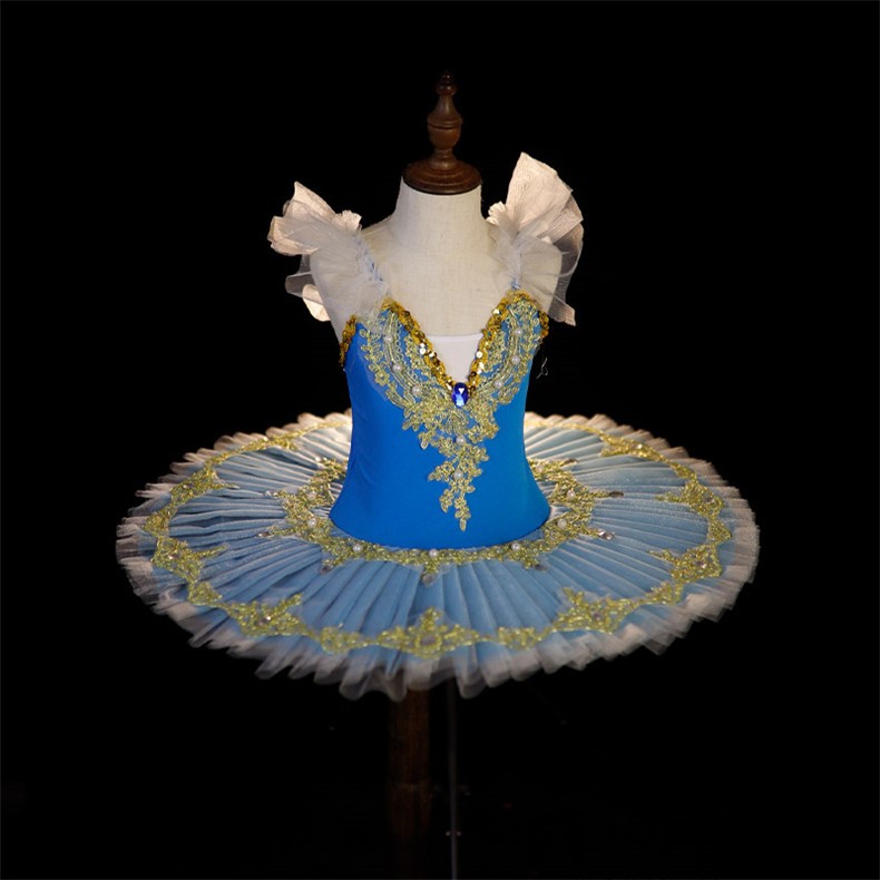 Professional บัลเล่ต์ Tutu สาวสีขาว Swan Lake Dance เครื่องแต่งกายเด็กประสิทธิภาพ Ballerinas แพนเค้ก Tutu เด็กบัลเล่ต์ชุดสาว