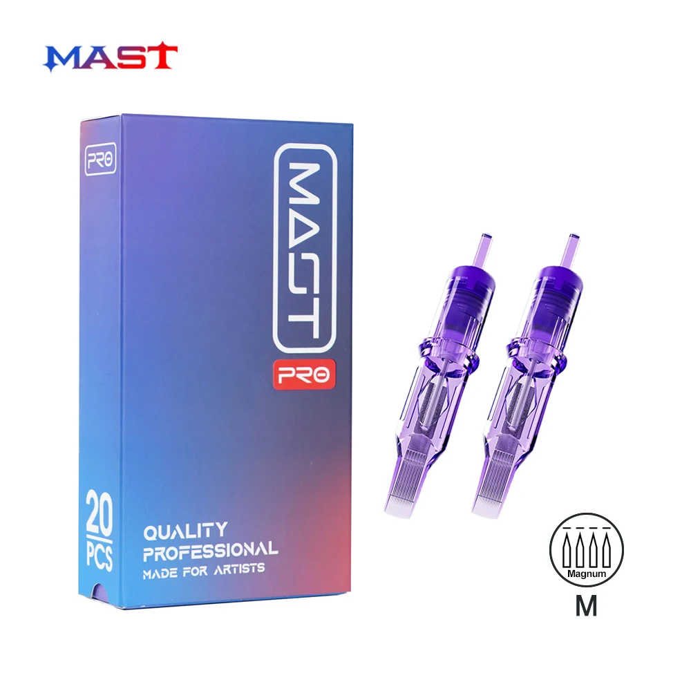 MAST Pro 20 шт. M одноразовые иглы для картриджей для татуировок DragonHawk стерилизованные иглы Magnum принадлежности для машин для перманентного макияжа