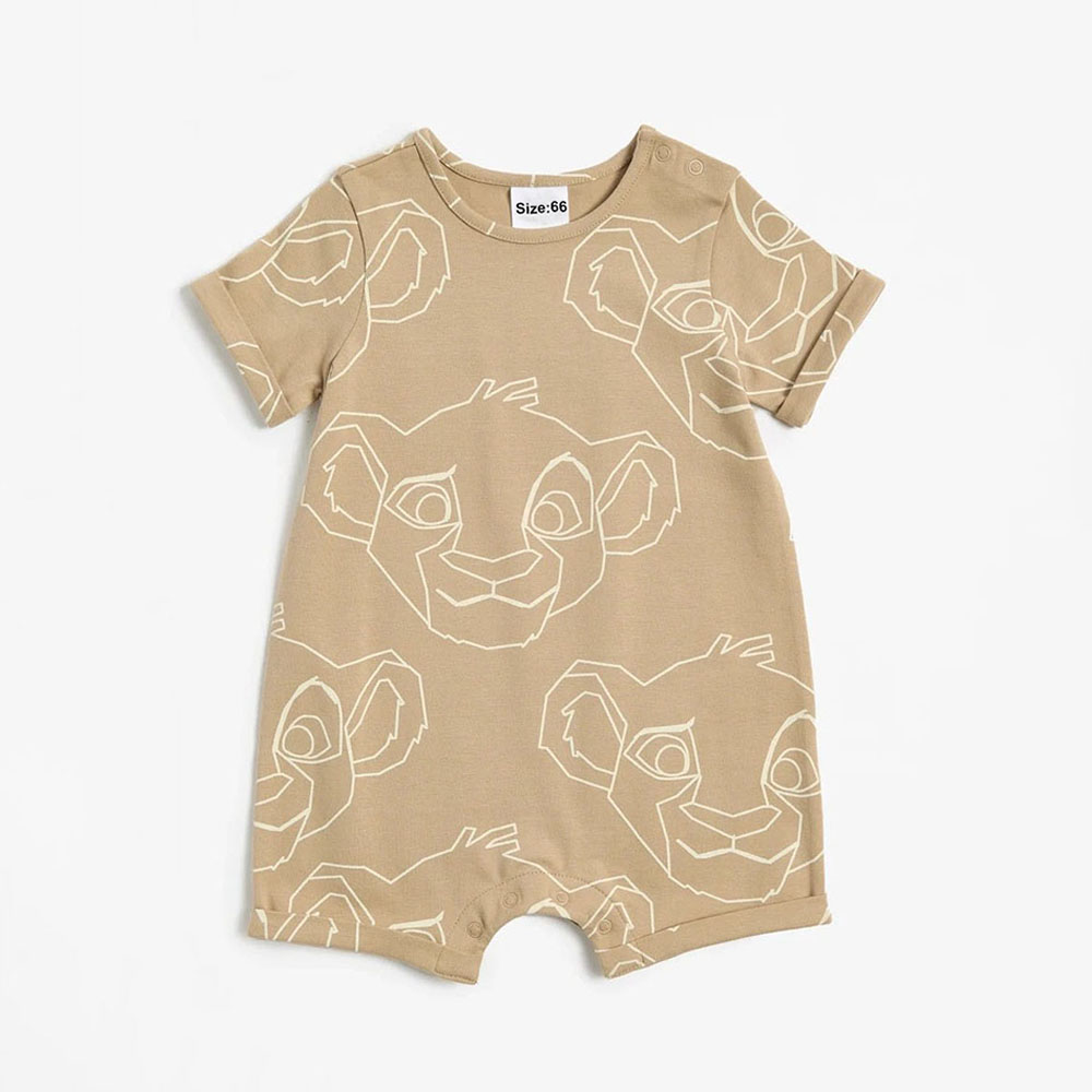 2 szt. Śpioszki dla niemowląt z nadrukiem Myszki Miki Śliczne Simba Print Niemowlę Onepiece Letnie noworodki Chłopiec Dziewczyna Ubrania