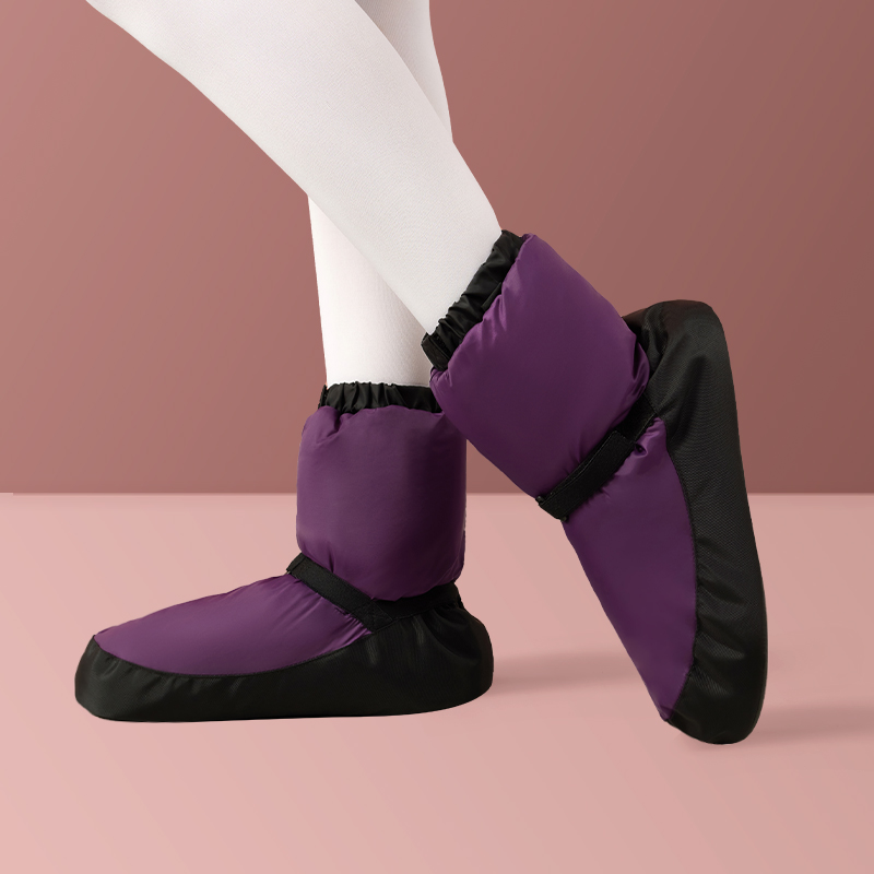 Botas quentes de dança para crianças e meninas, sapatilhas de balé de inverno para praticar dança, sapatilhas profissionais para meninas