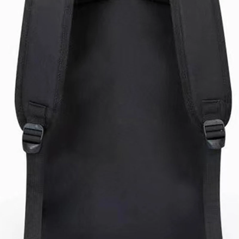 Zaino in stile neutro per ragazzi e ragazze, adatto per viaggi d'affari. Materiale in puro nylon nero, borsa a doppia spalla.
