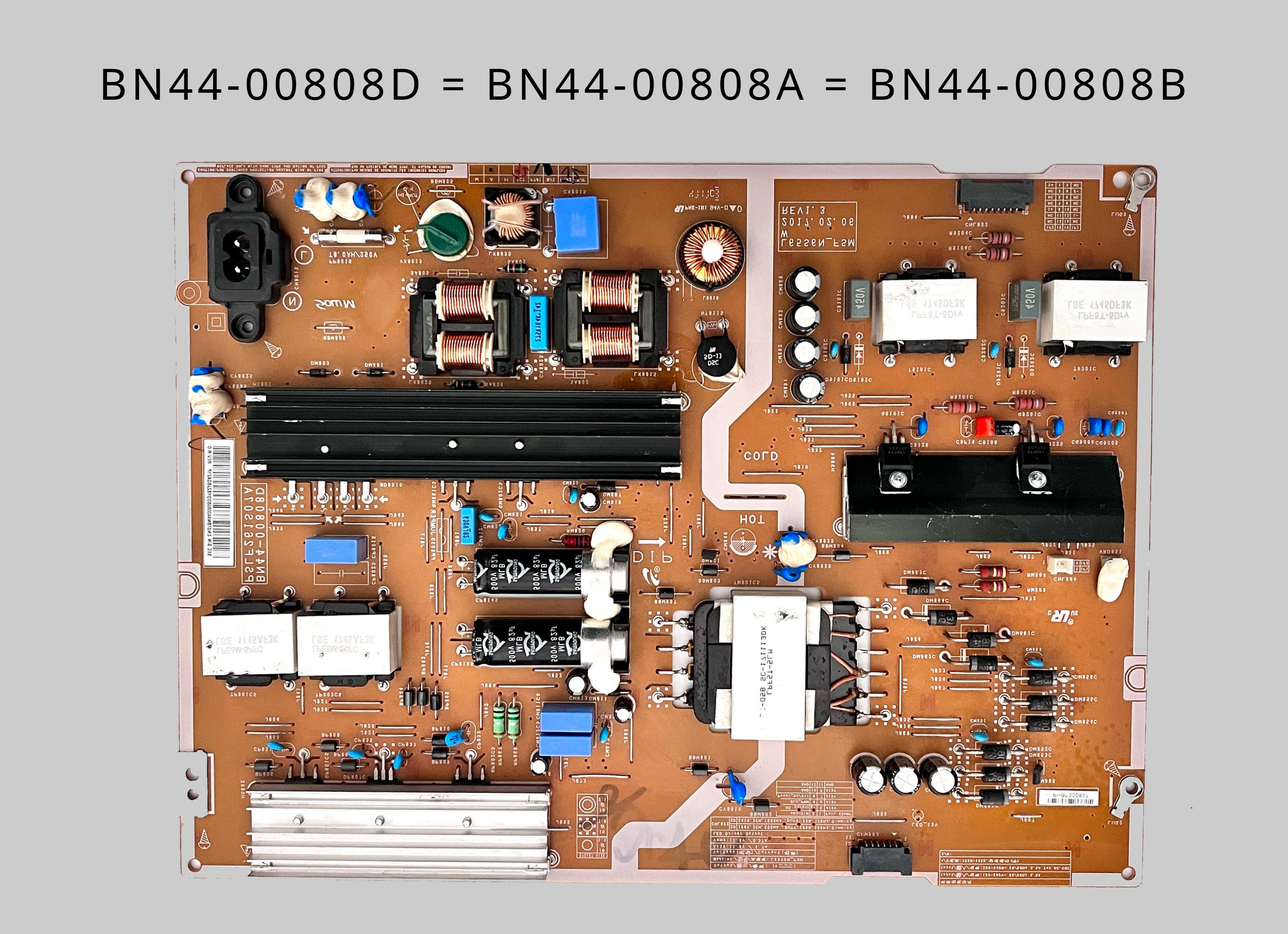 BN44-00808D = BN44-00808A = BN44-00808B Power Supply Board is for UE65MU6100U UE65MU6100K UE65KU7000U UE65KU6300U UE65KU6100W TV
