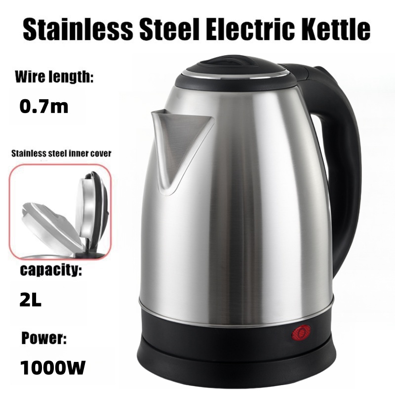 2L Electric Kettle Stainless Steel Kitchen Appliances Smart Kettle 1500W Whistle Kettle Samovar Tea Coffee Thermo Pot Gift